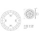Rear brake disc Brembo Oro Series 68B407A3 Kawasaki Z750 / Z1000, GTR/ZZR 1400