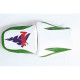 Housse de selle Bagster (2034F) Vert/Blanc/Violet/Lettres Flu Kawasaki ZX9 R NINJA 97
