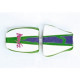 Housse de selle Bagster (2047F) Vert/Blanc/Violet/Lettres Fuchsia Kawasaki ZX6 R 96