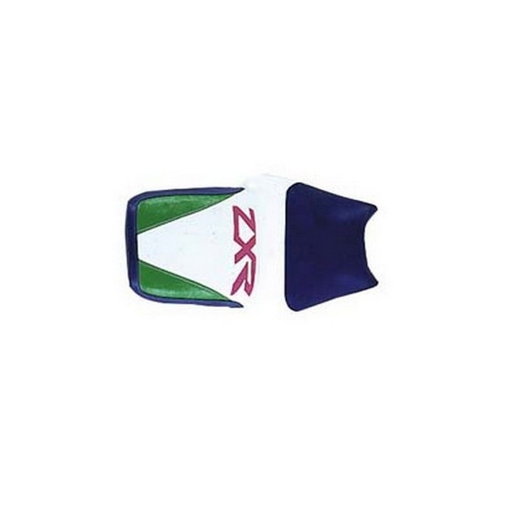 Saddle cover Bagster (2027A) White/Bleu/Vert/Letters Fuchsia Kawasaki ZXR750/750 R 93-94 Saddle cover Bagster (2027A) White/Bleu/Vert/Letters Fuchsia Kawasaki ZXR750/750 R 93-94
