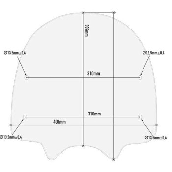 Givi 1168A clear windshield (without mount)