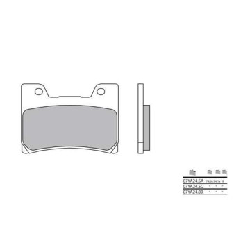 Plaquettes de frein organique BREMBO 07YA2409
