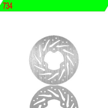 Left rear brake disc NG 734 DIAM 180MM