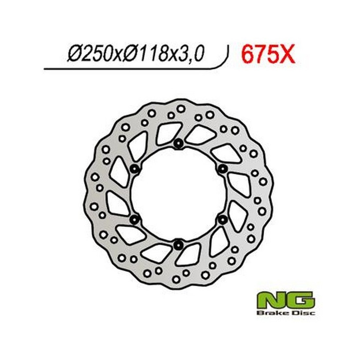 Fixed petal NG brake disc 260mm (ref. 675X)