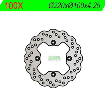 Disque de frein arrière NG pétales Kawasaki ER6, Versys, ZX6R, ZX10R, Z750/Z1000