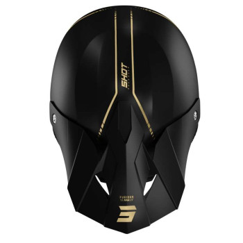 Casque moto cross Shot FURIOUS RAW 3.0 2022 BLACK GOLD MATT