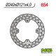 Rear brake disc NG HM / Honda CR/CRF 125, 250, 450