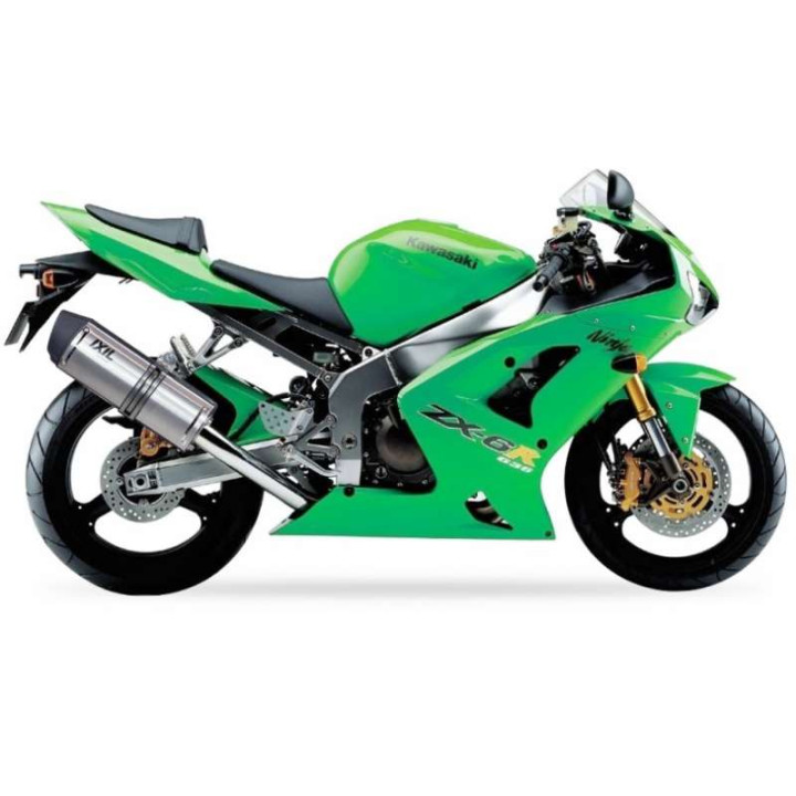 Silencieux homologué Ixil SOVE inox (OK7047VSE) Kawasaki Ninja ZX-6R/RR