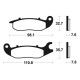 Plaquettes de frein organique Tecnium ME297 Honda CBR/CBF 125