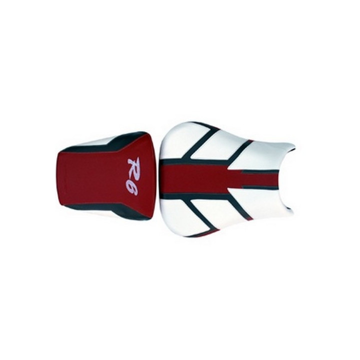 Housse de selle Bagster (2104I) Rouge/Blanc/Anthracite/R6 Blanc Yamaha YZF-R6 02