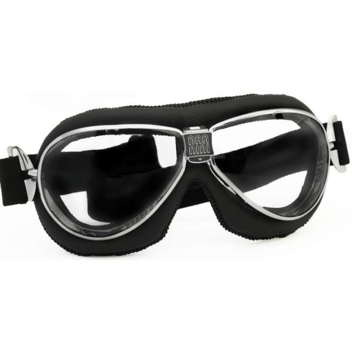 Vintage Nannini TT Black/Chrome glasses, clear lenses