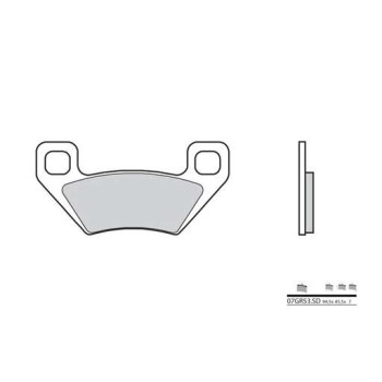 Plaquettes de frein sinter BREMBO 07GR53SD