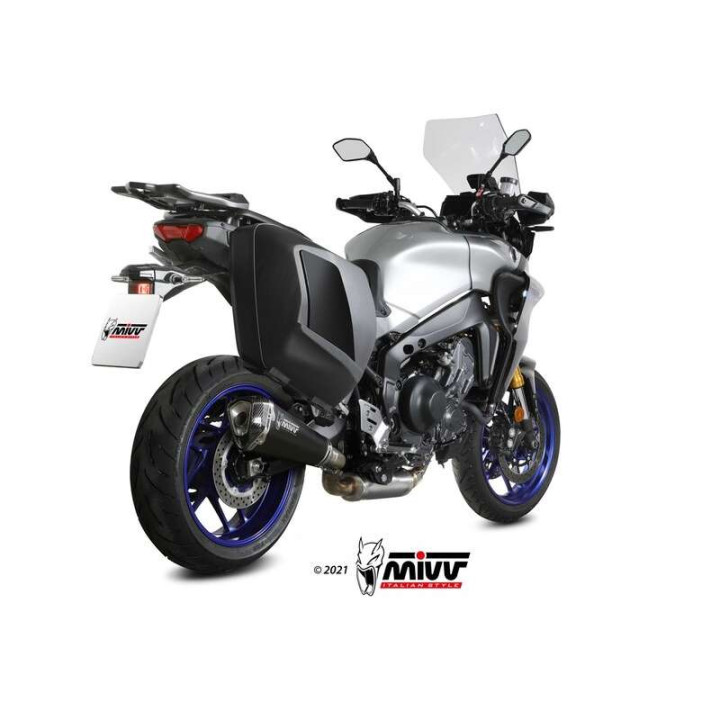 Mivv DELTA RACE complete line Stainless steel black (Y.069.LDRB) Yamaha Tracer 9/GT