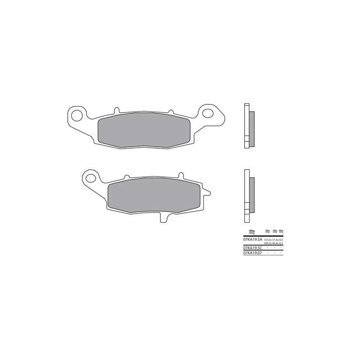 Plaquettes de frein sinter BREMBO 07KA19LA