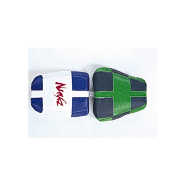 Saddle cover Bagster (2047G) Green/White/Anthracite/Violet Fonce/Letters Fuchsia Kawasaki ZX6 R 96 Saddle cover Bagster (2047G) Green/White/Anthracite/Violet Fonce/Letters Fuchsia Kawasaki ZX6 R 96