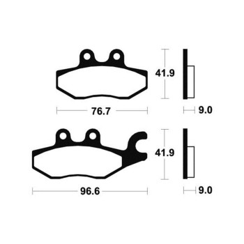 Plaquettes de frein organique Bendix MA318