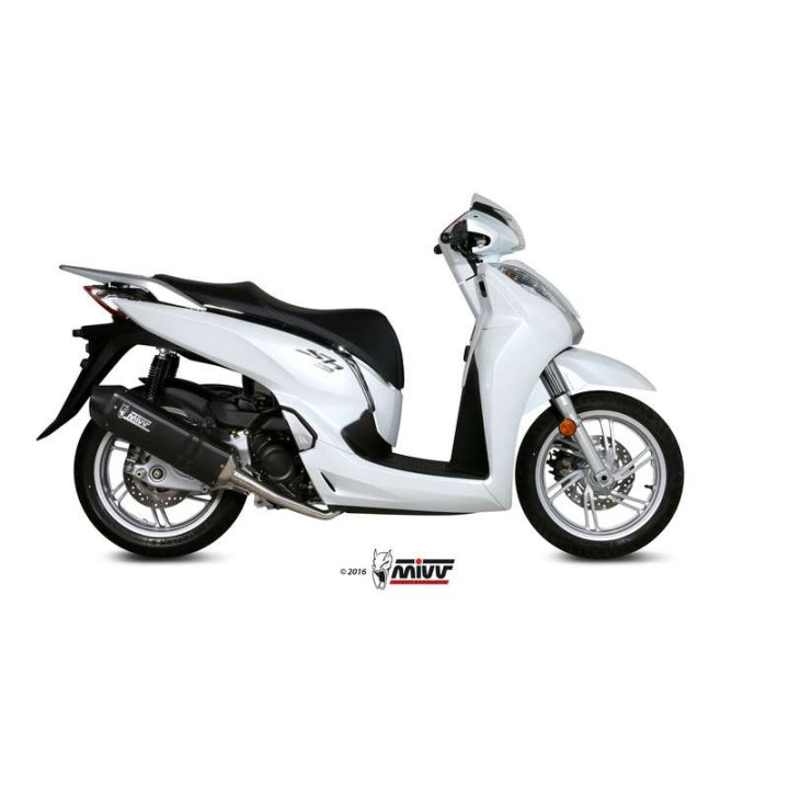 Ligne complète Mivv SPEED EDGE Inox noir (H.063.LRB) Honda SH300