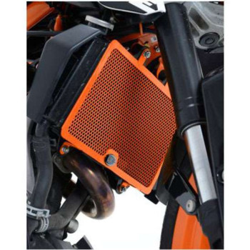 Protection de radiateur R&G Orange KTM RC 125/200 DUKE 390 Protection de radiateur R&G Orange KTM RC 125/200 DUKE 390