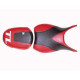 Saddle cover Bagster (2079E) Red/Black/Letters Silver Suzuki TL1000 S 99