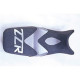 Housse de selle Bagster (2032L) Acier/Argent/Lettres Argent Kawasaki ZZR1100 97