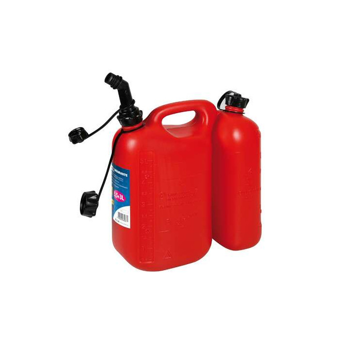 Plastic jerrican double 5,5 + 3 litres