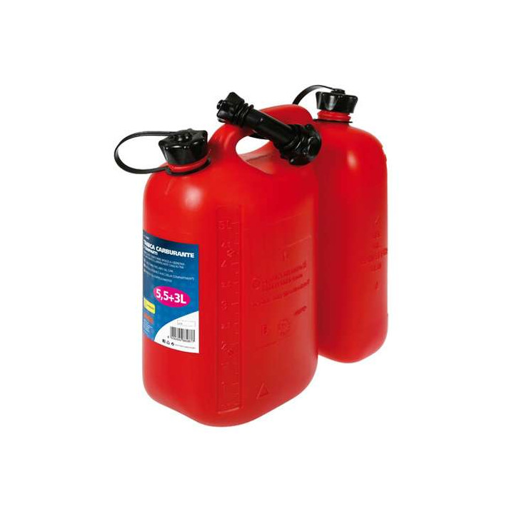 Plastic jerrican double 5,5 + 3 litres