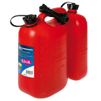 Plastic jerrican double 5,5 + 3 litres