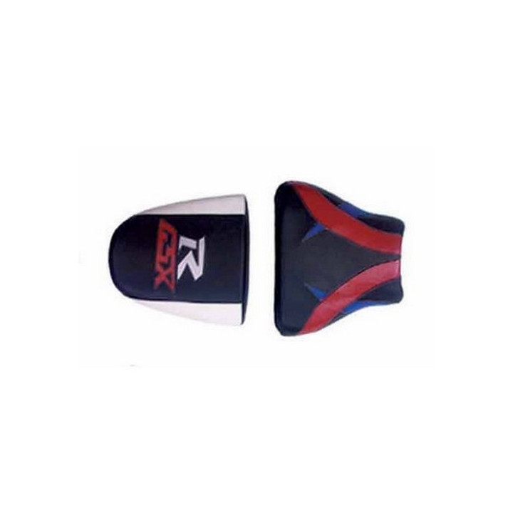 Housse de selle Bagster (2114C) Blanc/Noir/Rouge/Bleu/Lettres Argent et Rouges Suzuki GSX750R 00/2001 Housse de selle Bagster (2114C) Blanc/Noir/Rouge/Bleu/Lettres Argent et Rouges Suzuki GSX750R 00/2001