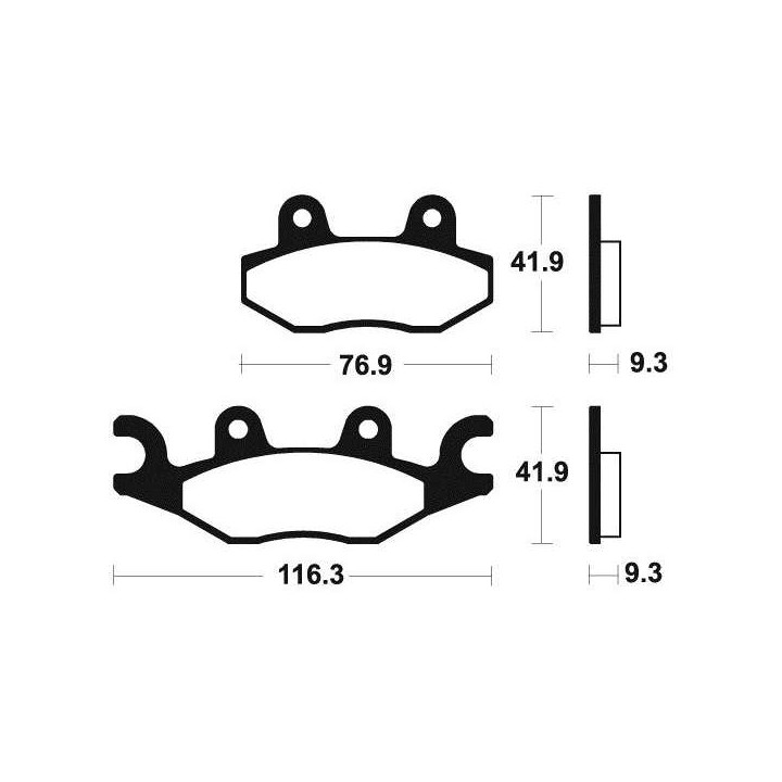 BENDIX MA378 organic brake pads