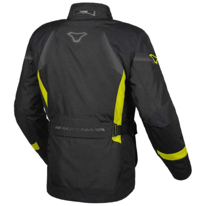 Macna RANCHER Motorcycle Jacket Black/Yellow Macna RANCHER Motorcycle Jacket Black/Yellow
