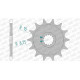 Pignon anti-boue AFAM 14 dents pas 520 type 21203 GAS-GAS EC 125
