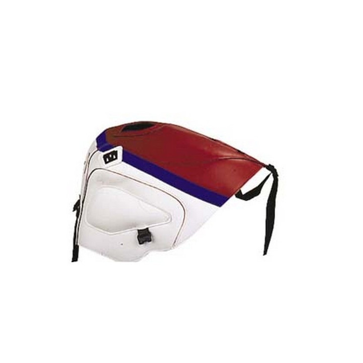 Tapis de réservoir Bagster rouge/blanc/bande anthracite (1228A) Yamaha FZR1000 Tapis de réservoir Bagster rouge/blanc/bande anthracite (1228A) Yamaha FZR1000