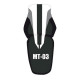 Saddle cover Bagster (2171B) Black/White/Anthracite/White Red Letters Yamaha MT-03 06-08