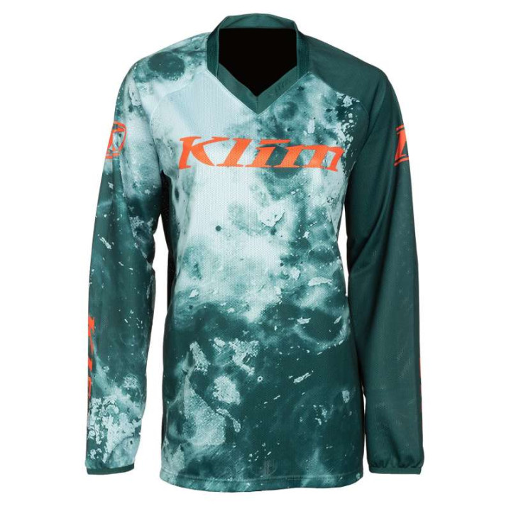 Women's motocross jersey Klim WOMEN'S XC LITE CORROSION JUNE BUG