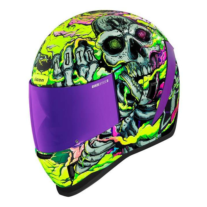 Icon AIRFORM HIPPY DIPPY PURPLE motorcycle helmet