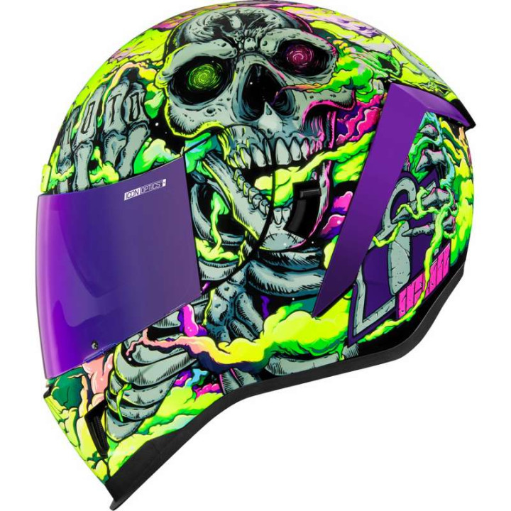 Icon AIRFORM HIPPY DIPPY PURPLE motorcycle helmet
