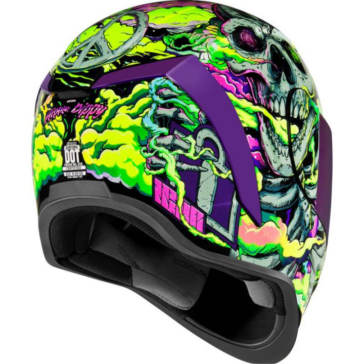 Icon AIRFORM HIPPY DIPPY PURPLE motorcycle helmet