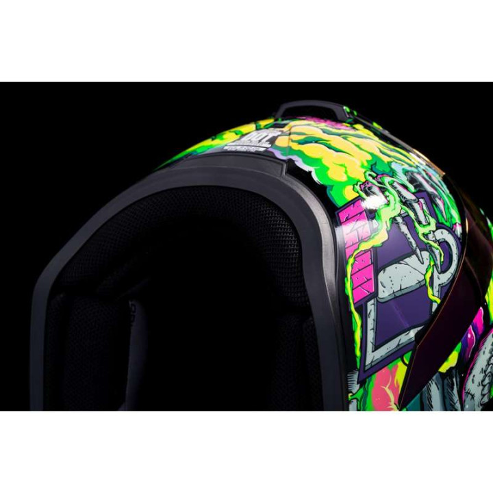 Icon AIRFORM HIPPY DIPPY PURPLE motorcycle helmet
