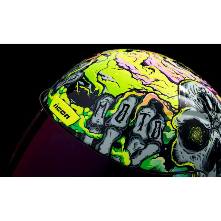 Icon AIRFORM HIPPY DIPPY PURPLE motorcycle helmet