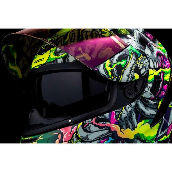 Icon AIRFORM HIPPY DIPPY PURPLE motorcycle helmet