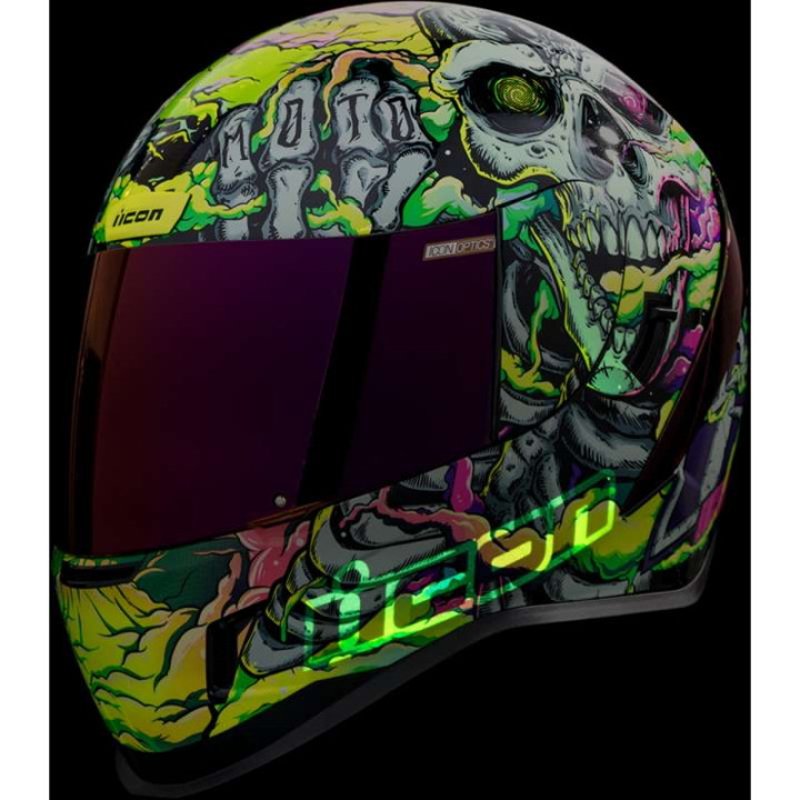 Icon AIRFORM HIPPY DIPPY PURPLE motorcycle helmet