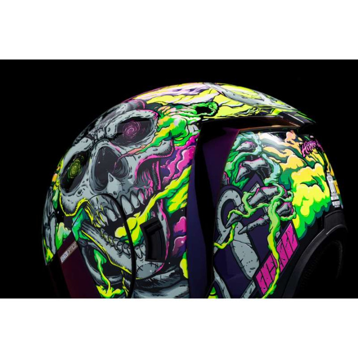 Icon AIRFORM HIPPY DIPPY PURPLE motorcycle helmet