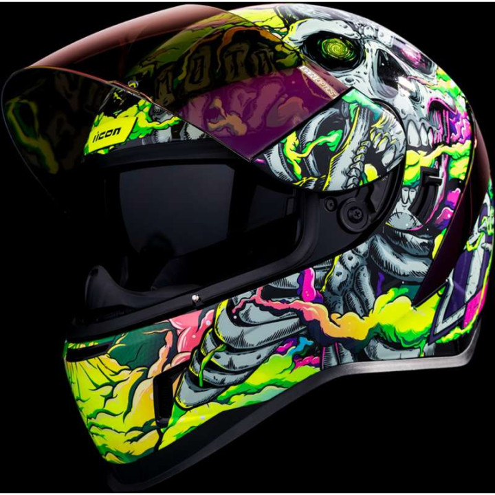 Icon AIRFORM HIPPY DIPPY PURPLE motorcycle helmet
