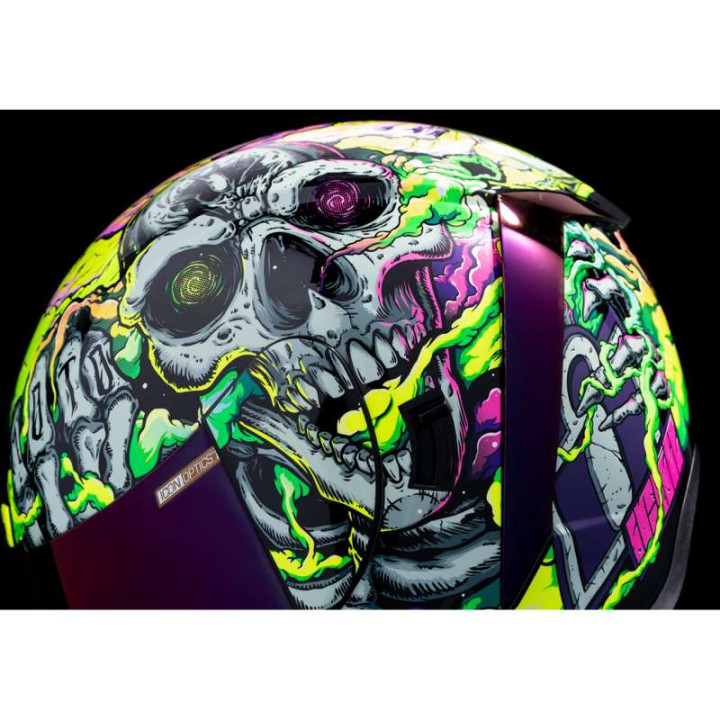Icon AIRFORM HIPPY DIPPY PURPLE motorcycle helmet