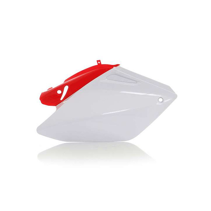 Plaques latérales blanc/rouge Acerbis Honda CRF250X (0008097.553) Plaques latérales blanc/rouge Acerbis Honda CRF250X (0008097.553)