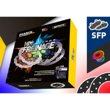 Kit freinage avant FE disques pétales + plaquettes AP Racing AFRICA TWIN 1000/1100
