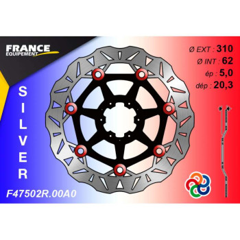 Kit freinage avant FE disques pétales + plaquettes AP Racing AFRICA TWIN 1000/1100