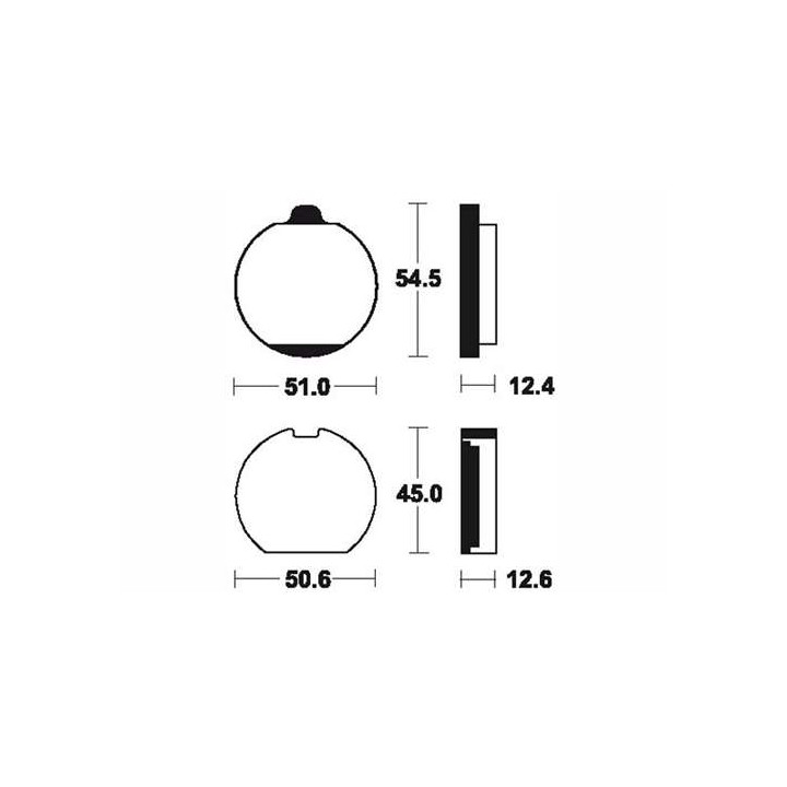 Plaquettes de frein organique BENDIX MA14