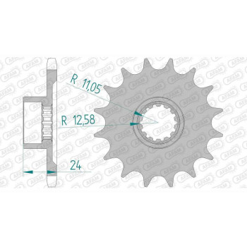 Pignon AFAM 16 dents pas 525 type 94605 MV Agusta F3 675