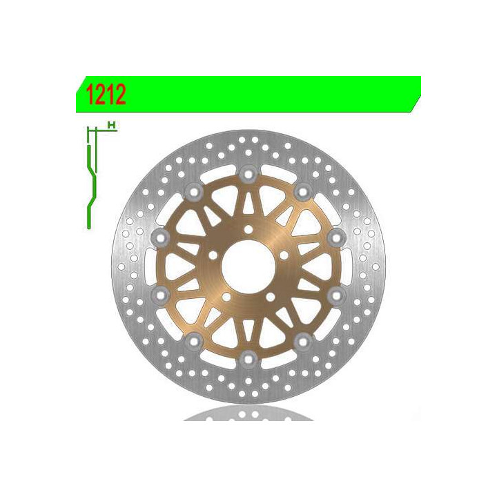 Front left brake disc NG 1212 KAWA. ZX9R 98-99